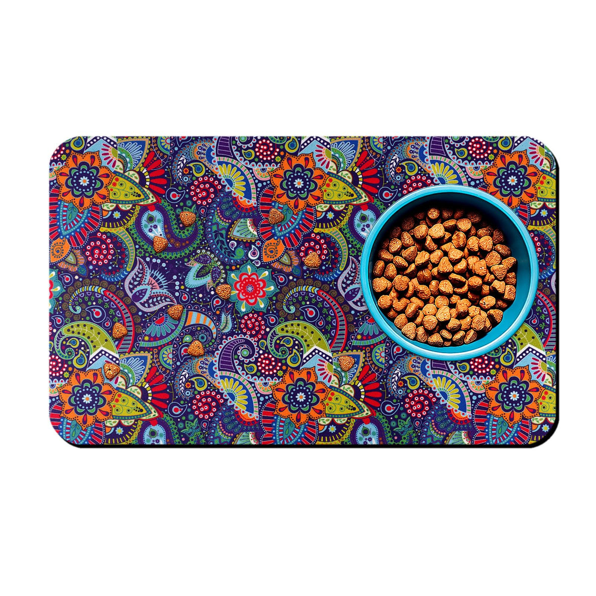 Tapete impermeable para alimentos de perros WENININOK protege suelos.