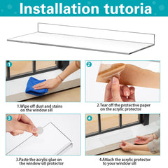 Puntos adhesivos Wenqik, fijación estable para fijar el protector del alféizar.