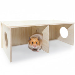 Wenriko Hamster Peep Tunnel observación: ventana para vigilar el descanso sin molestar.