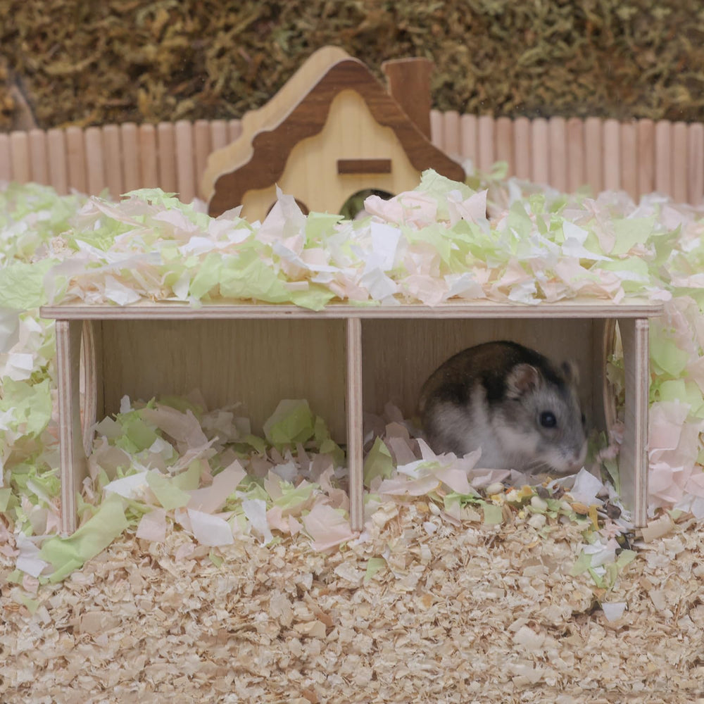 Wenriko Hamster Peep Tunnel plataforma impermeable facilita la limpieza y el secado.