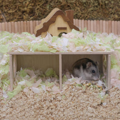 Wenriko Hamster Peep Tunnel plataforma impermeable facilita la limpieza y el secado.
