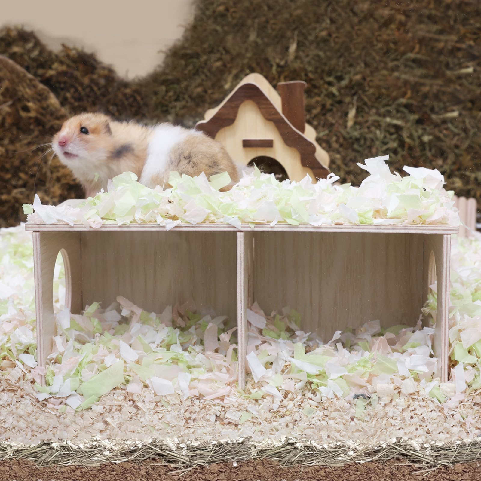 Wenriko Hamster Peep Tunnel plataforma resistente al agua: fácil limpieza y durabilidad.