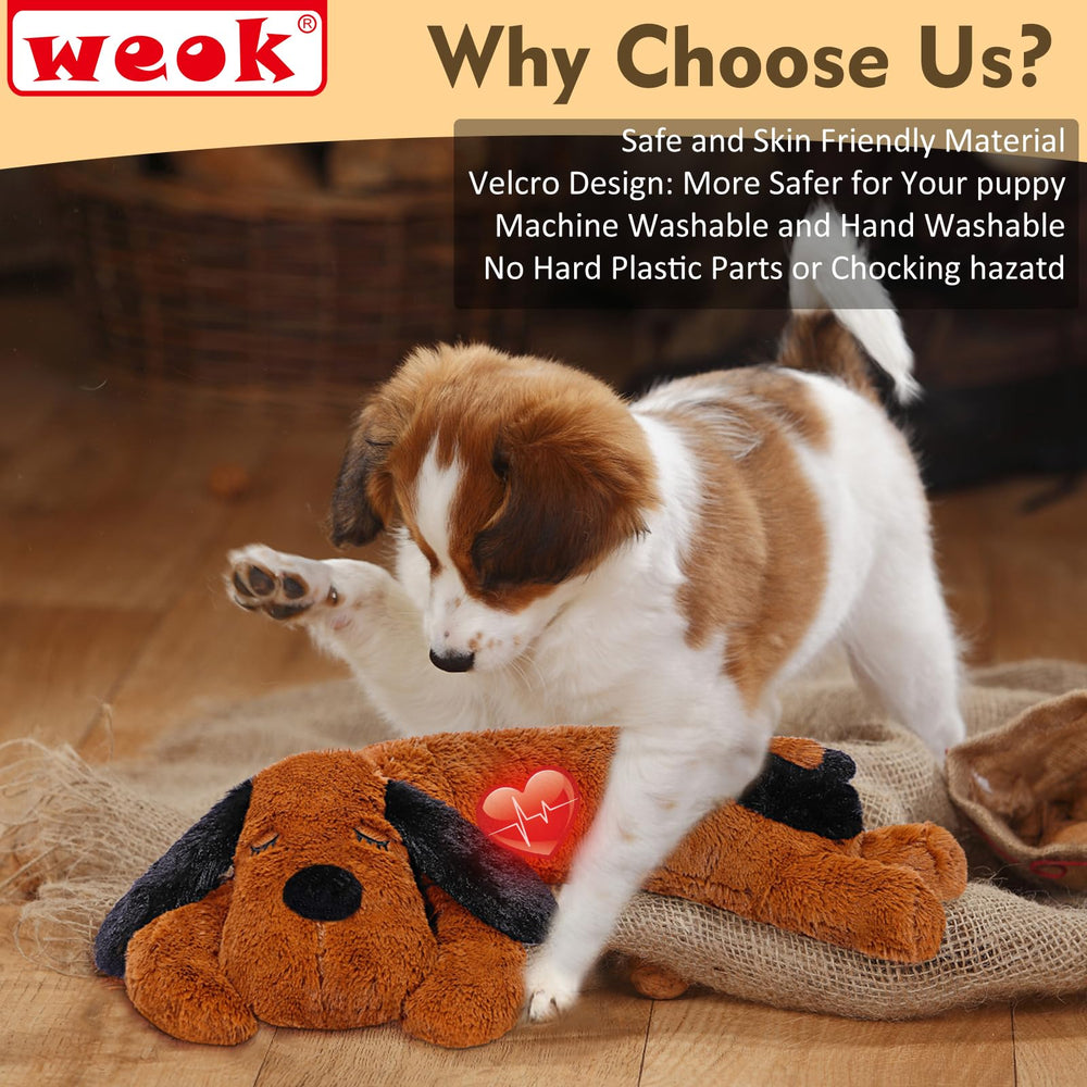 WEOK Puppy Heartbeat Toy, diseño para dormir mejor y descansar tranquilo