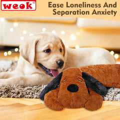 WEOK Puppy Heartbeat Toy, detalle del mecanismo de pulsación que simula latido reconfortante