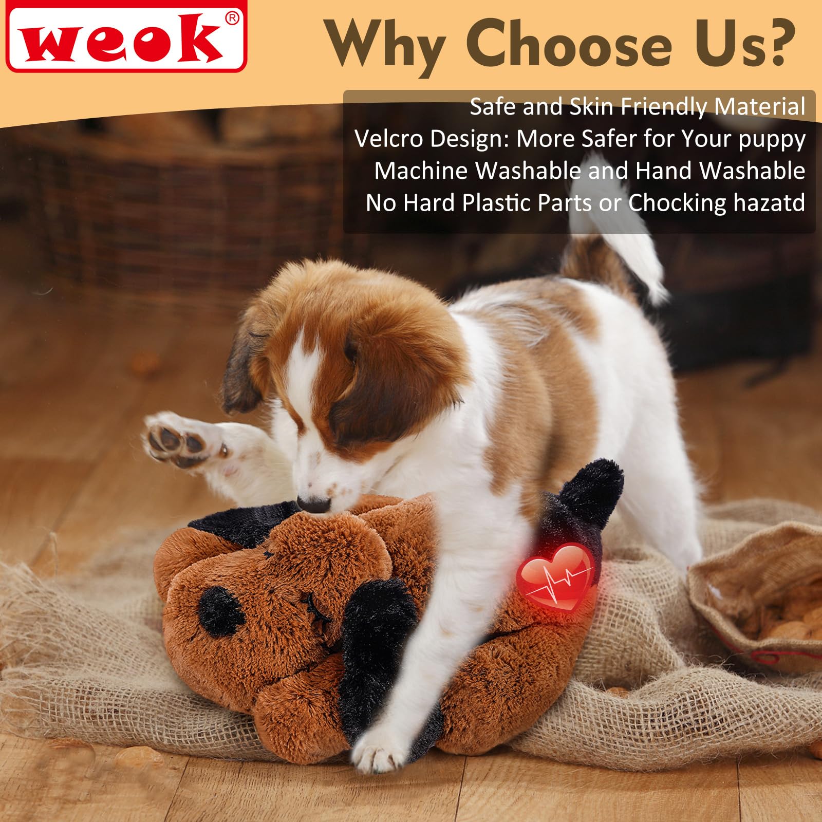 WEOK-reconfort-nuevo-hogar-peluche facilita la adaptación al hogar.