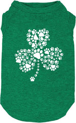 weokwock prenda para perro lucky boy con estampado trebol para festividades