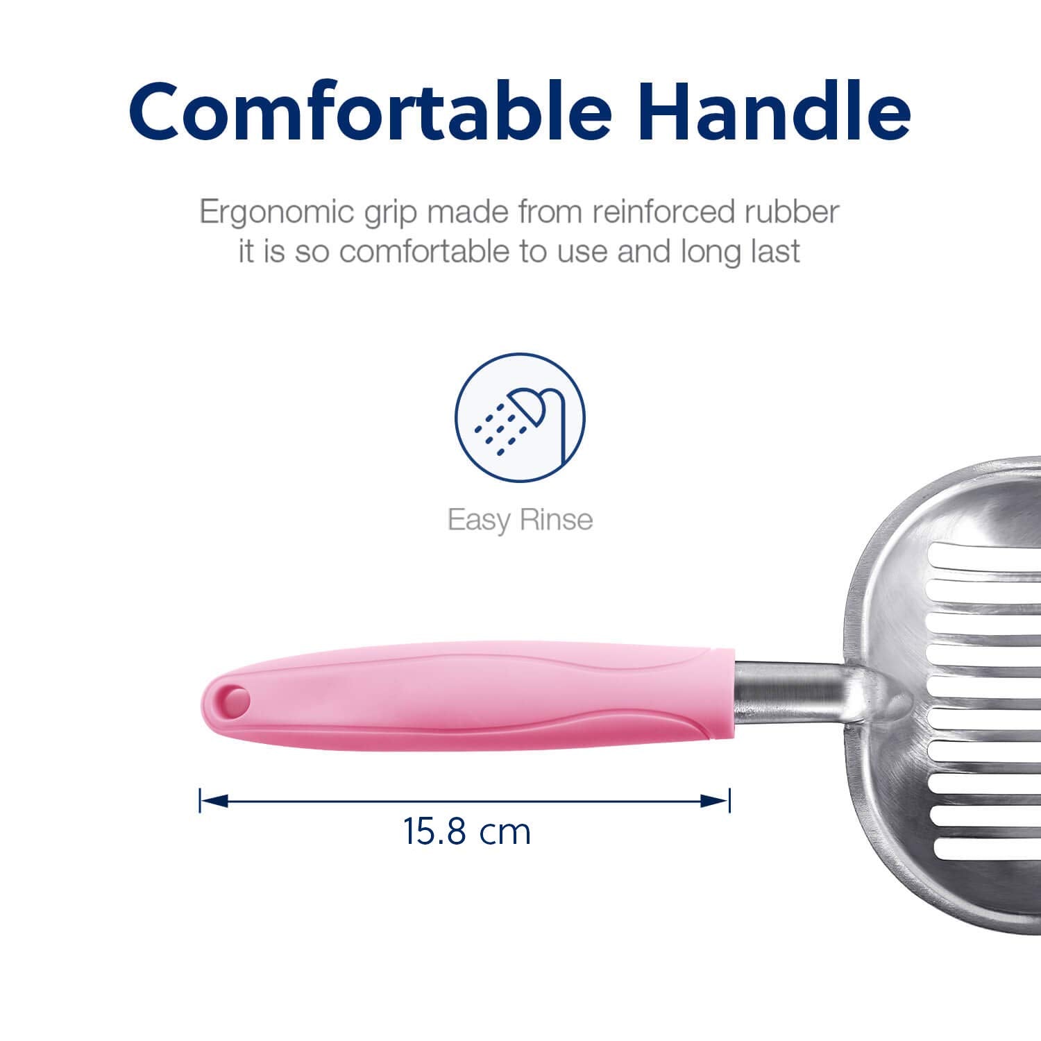 WePet cazo con borde liso para recogida cómoda y eficiente