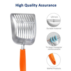 Cuerpo de aluminio resistente de WePet, duradero y fácil de limpiar
