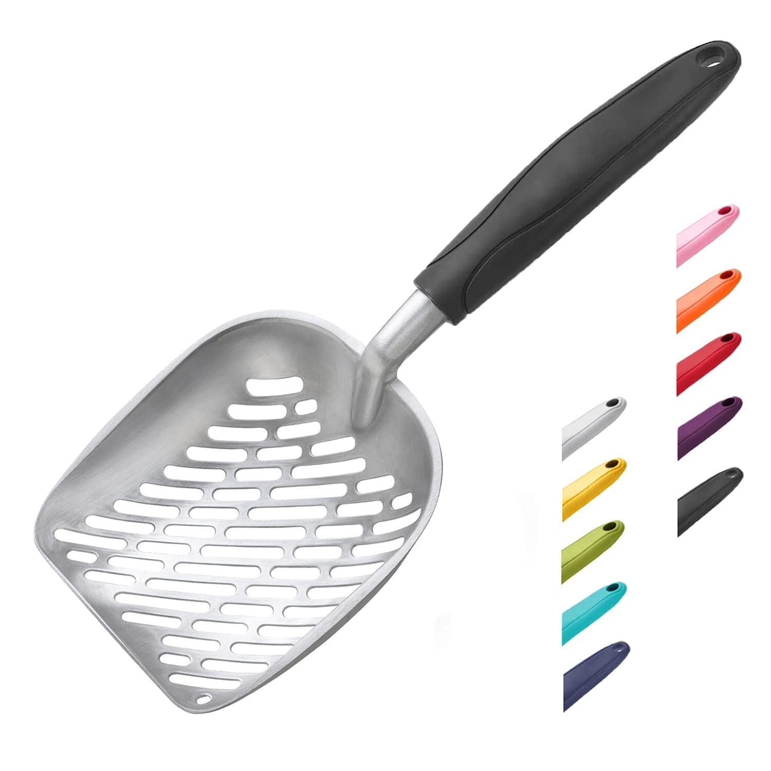 WePet rascador de arena de aluminio con mango ergonómico para uso diario