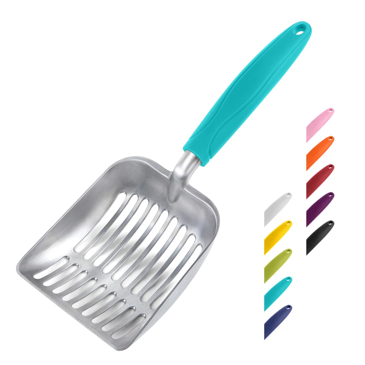 WePet rascador de arena de gato, cuerpo de aluminio, duradero para uso diario.
