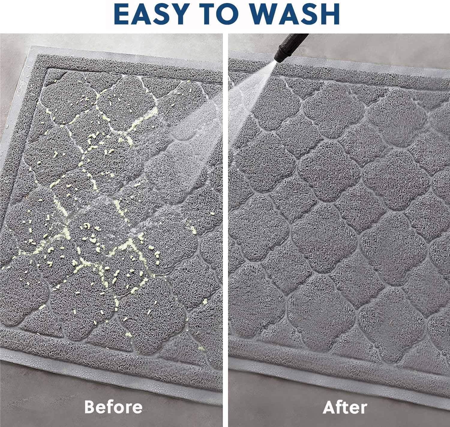 WePet tapis litière chat gris pattes-douces surface douce pour les pattes.
