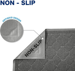 WePet tapis litière chat gris trappe-litière évite les traces sur le sol.