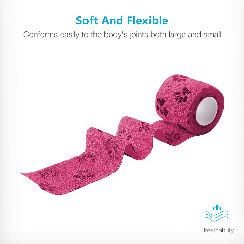 WePet Wrap adherencia autoadhesiva, se quita sin dolor y no daña el pelaje.