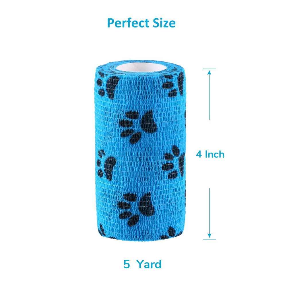 WePet Wrap cubriendo una herida con vendaje suave y adaptable.
