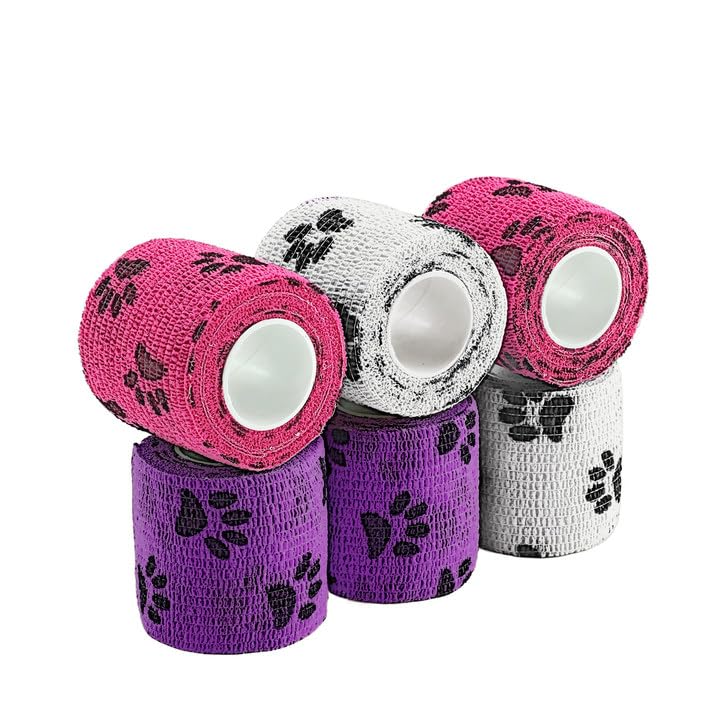 WePet Wrap huellas B, protege heridas sin pegar al pelaje y facilita retiro.