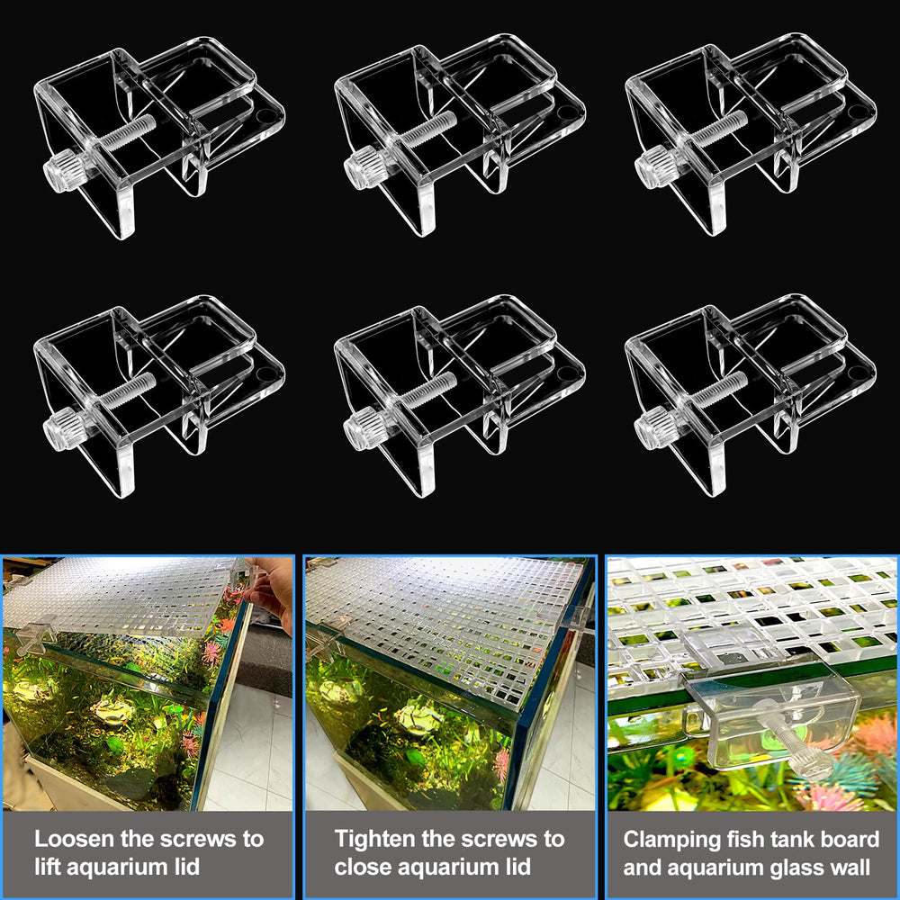 Weramics clips compatibles con vidrio de acuario hasta 0,8 pulgadas