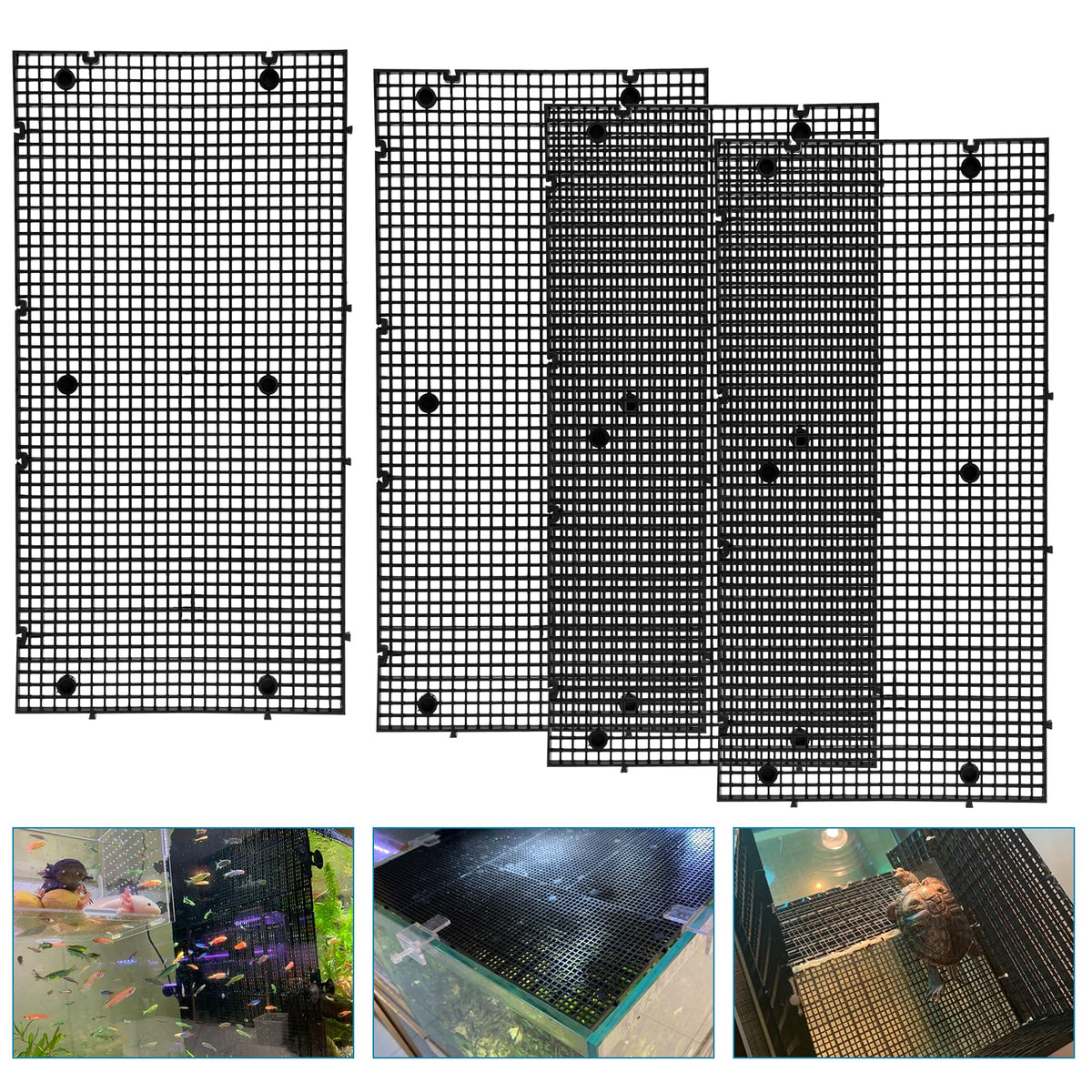 Weramics panel divisor para acuario ajustable, separación segura entre peces