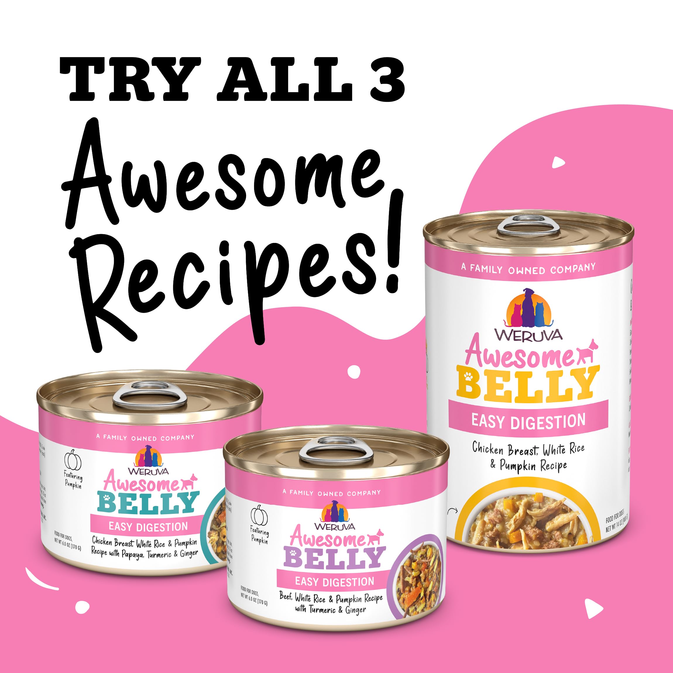 Lata Weruva Awesome Belly sin carragenina para una dieta natural