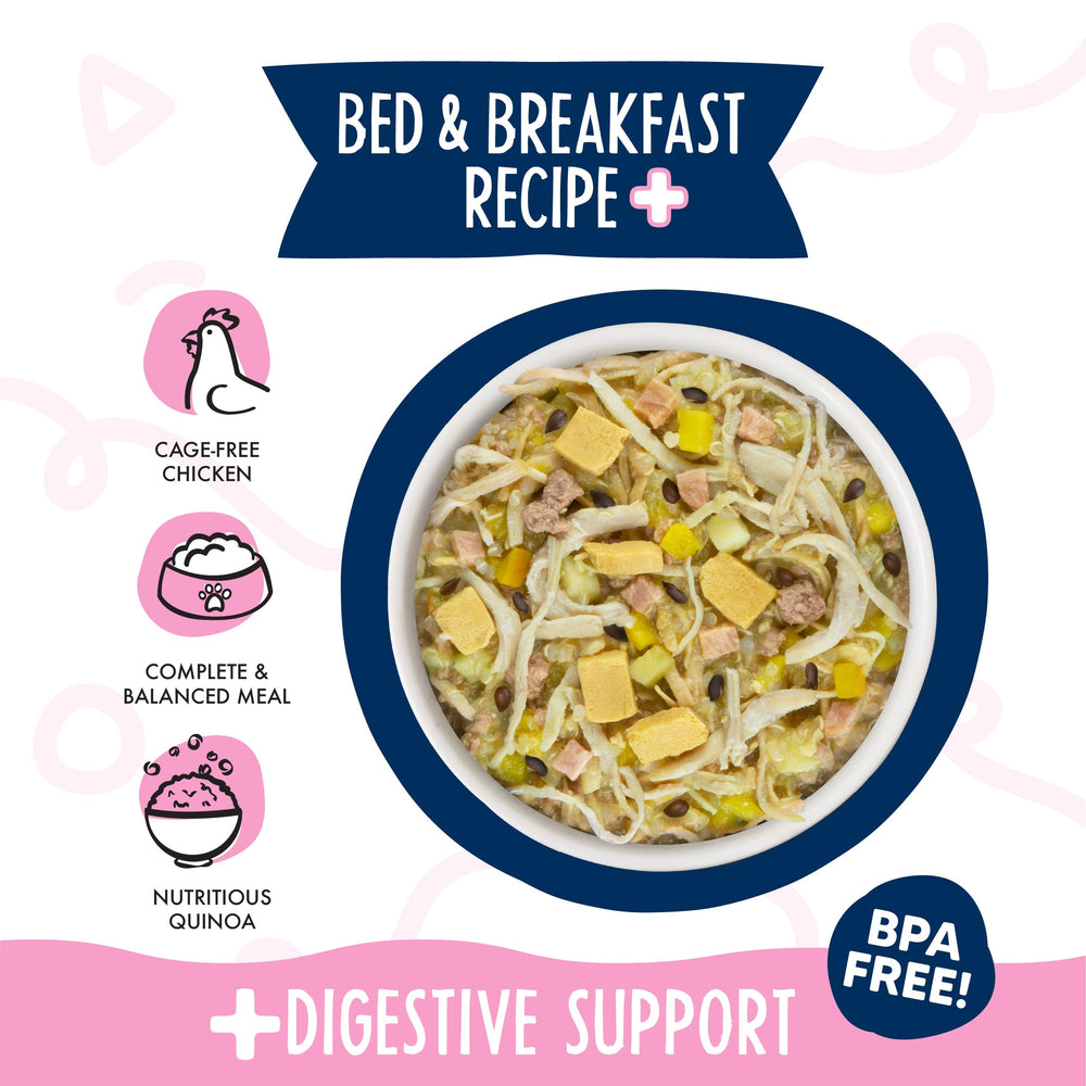 Bed and Breakfast calabaza quinoa inulin: opción digestiva y sabrosa para perros.