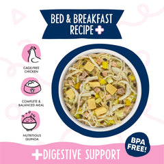 Bed and Breakfast calabaza quinoa inulin: opción digestiva y sabrosa para perros.