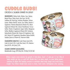 Weruva B.F.F. Kitten Cuddle Buds, sin gluten ni carragenina, opción limpia para gatitos.