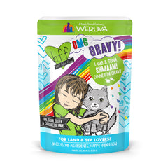 Weruva B.F.F. OMG Shazaam cordero-atun en salsa: sabor intenso y hidratación.