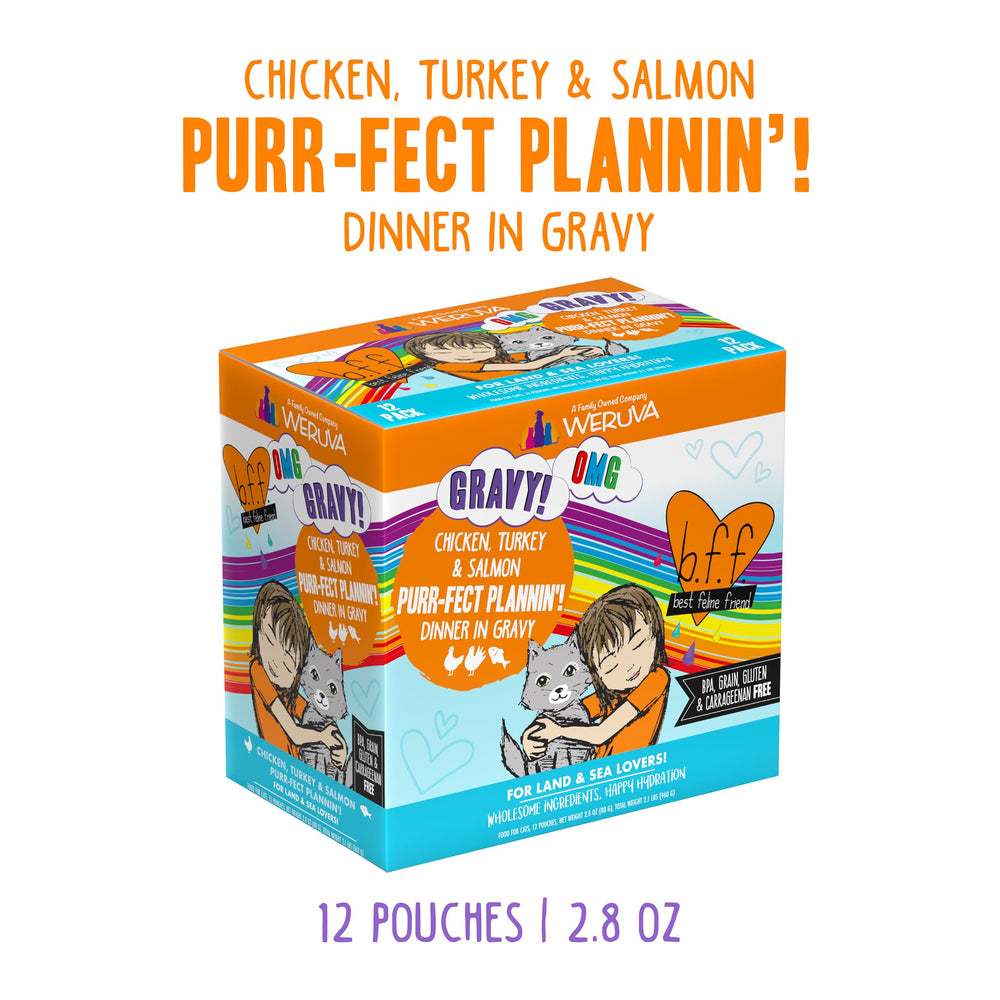 Con pollo, pavo y salmón en salsa, sabor irresistible.