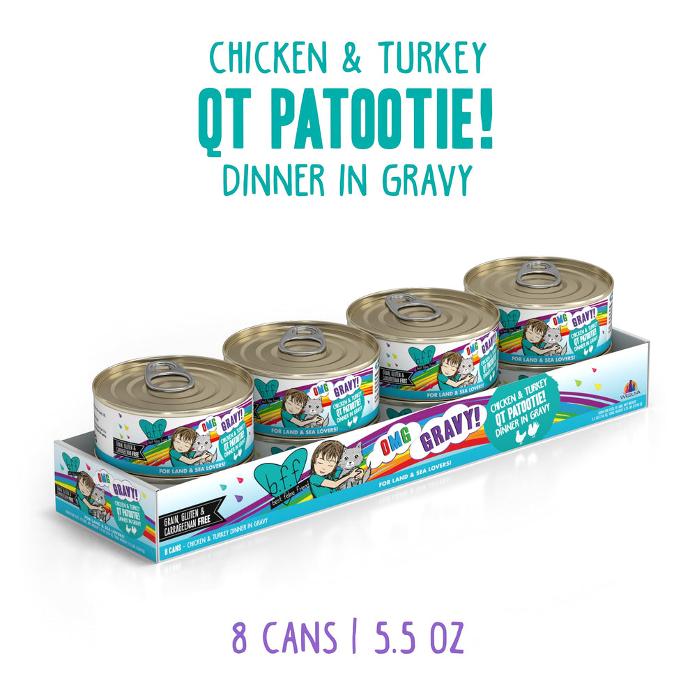 Weruva B.F.F. OMG con trozos de pollo y pavo en salsa