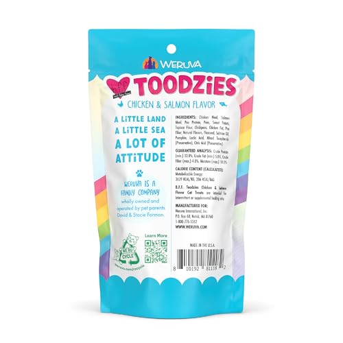 Empaque compacto Weruva BFF Toodzies 56 g para llevar.