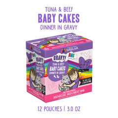B.F.O.M.G. Baby Cakes en bolsa de 3oz, trozos tiernos de atún y ternera