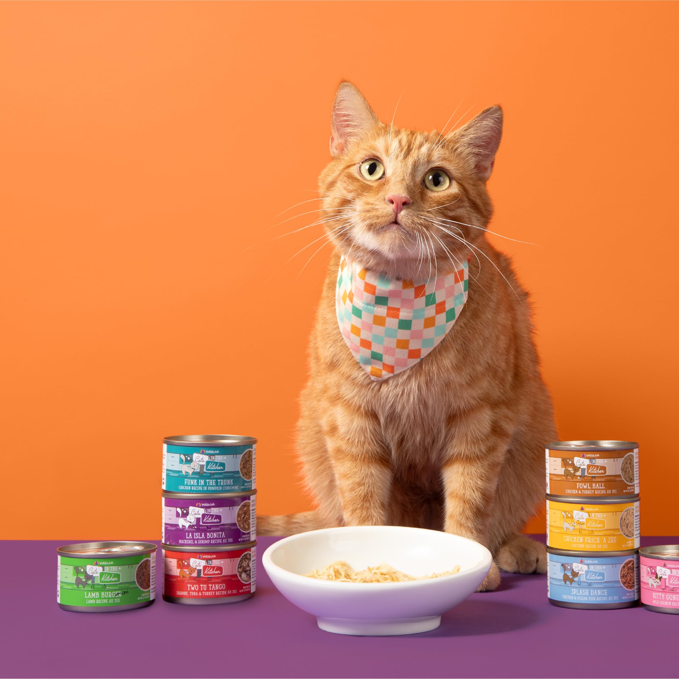 Weruva sin granos en la selección de comida para gatos.