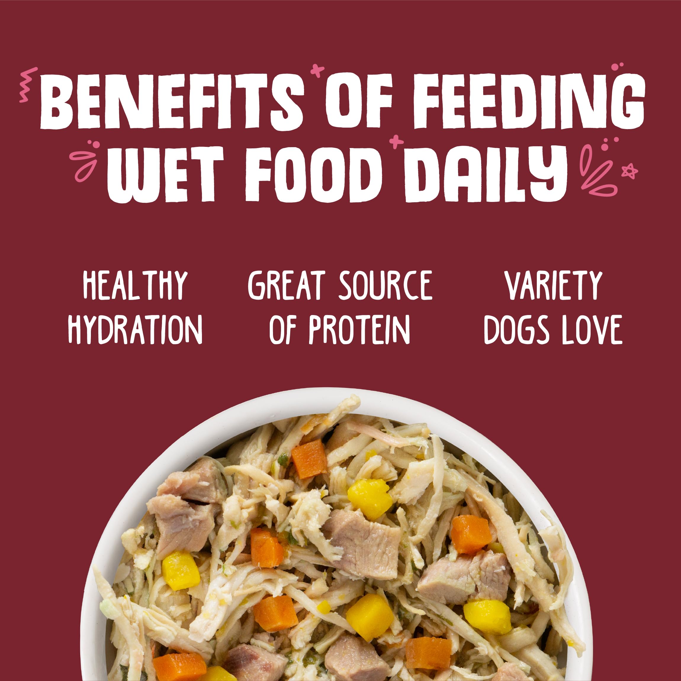 Detalle de ingredientes visibles en la etiqueta Weruva Classic Dog Food