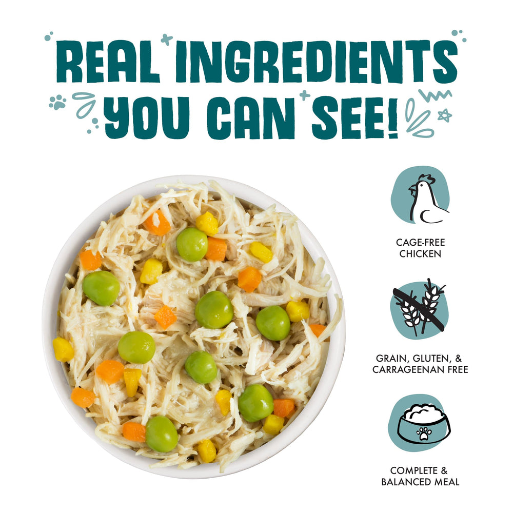 Weruva Clasico: zanahorias y guisantes en la sopa, snack nutritivo para el dia.