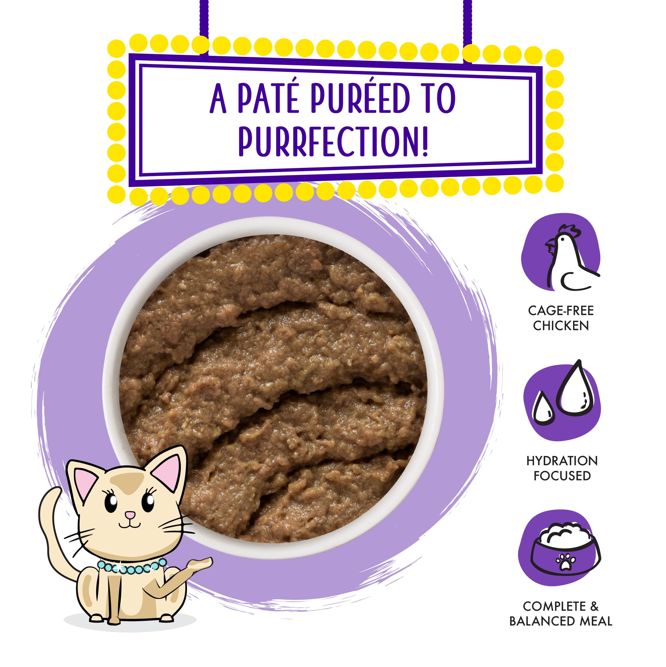 Weruva Classic Cat Paté res y pollo sin granos para gatos sensibles