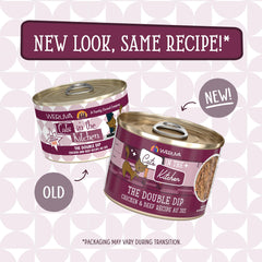 Doble Dip con pollo y res en au jus, lata de 6oz para cada comida
