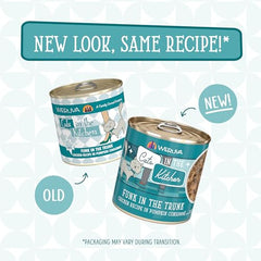 Weruva Gatos en la Cocina Funk en el Tronco, lata 10oz, proteína premium para felinos.