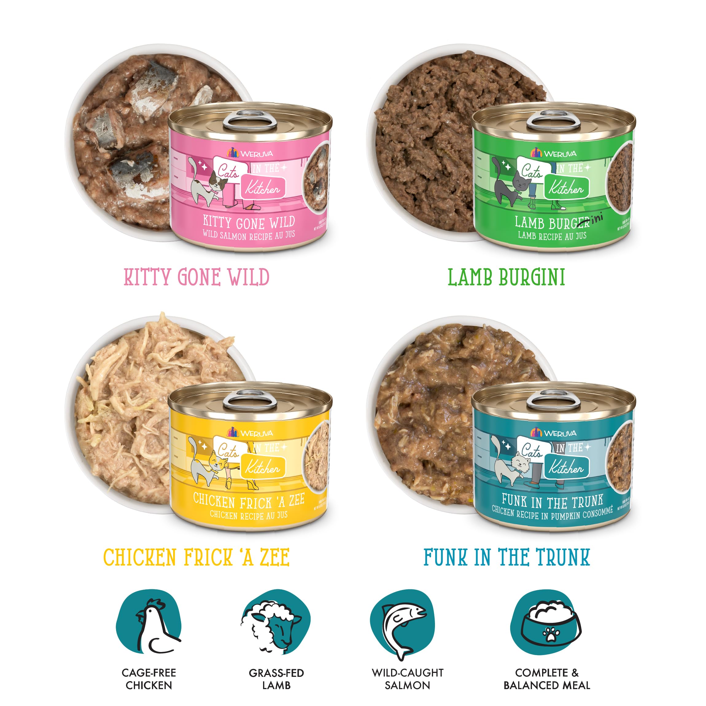 Weruva Gatos pollo Frick A Zee, lata de 170 g.