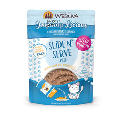 Weruva Jeopurrdy Licious Pate de pollo en bolsa, porciones fáciles de servir