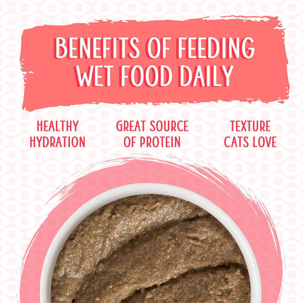 Paté bajo fósforo para dieta equilibrada de gatos.