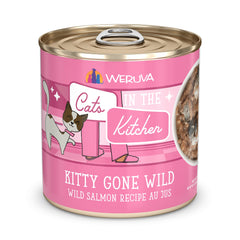 Kitty Gone Wild de Weruva: lata de 10 oz, paquete de 12, listo para servir.
