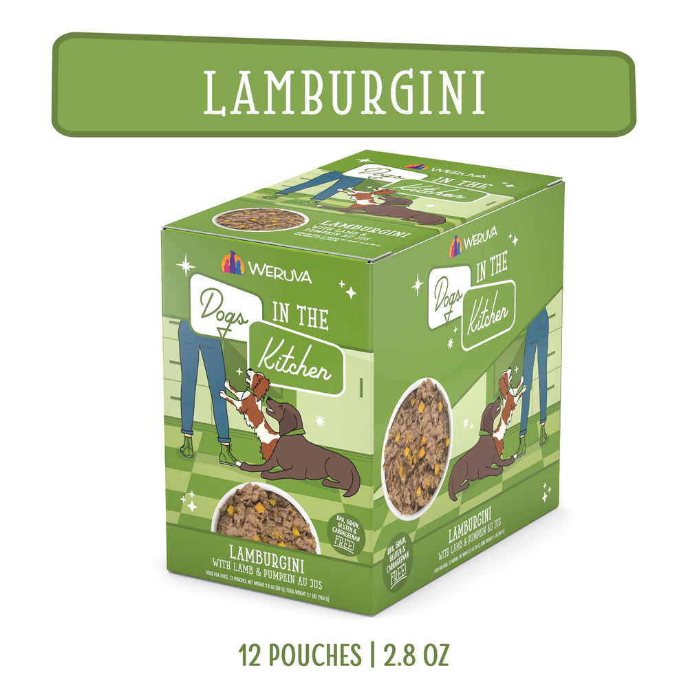 Calabaza fresca en jugo Lamburgini, sabor suave para perros.