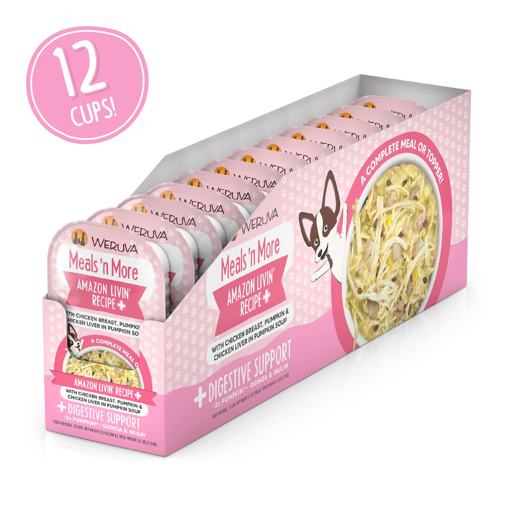 Weruva Meals n More Natural, copa individual de 3,5 oz, servicio fácil y rápido.