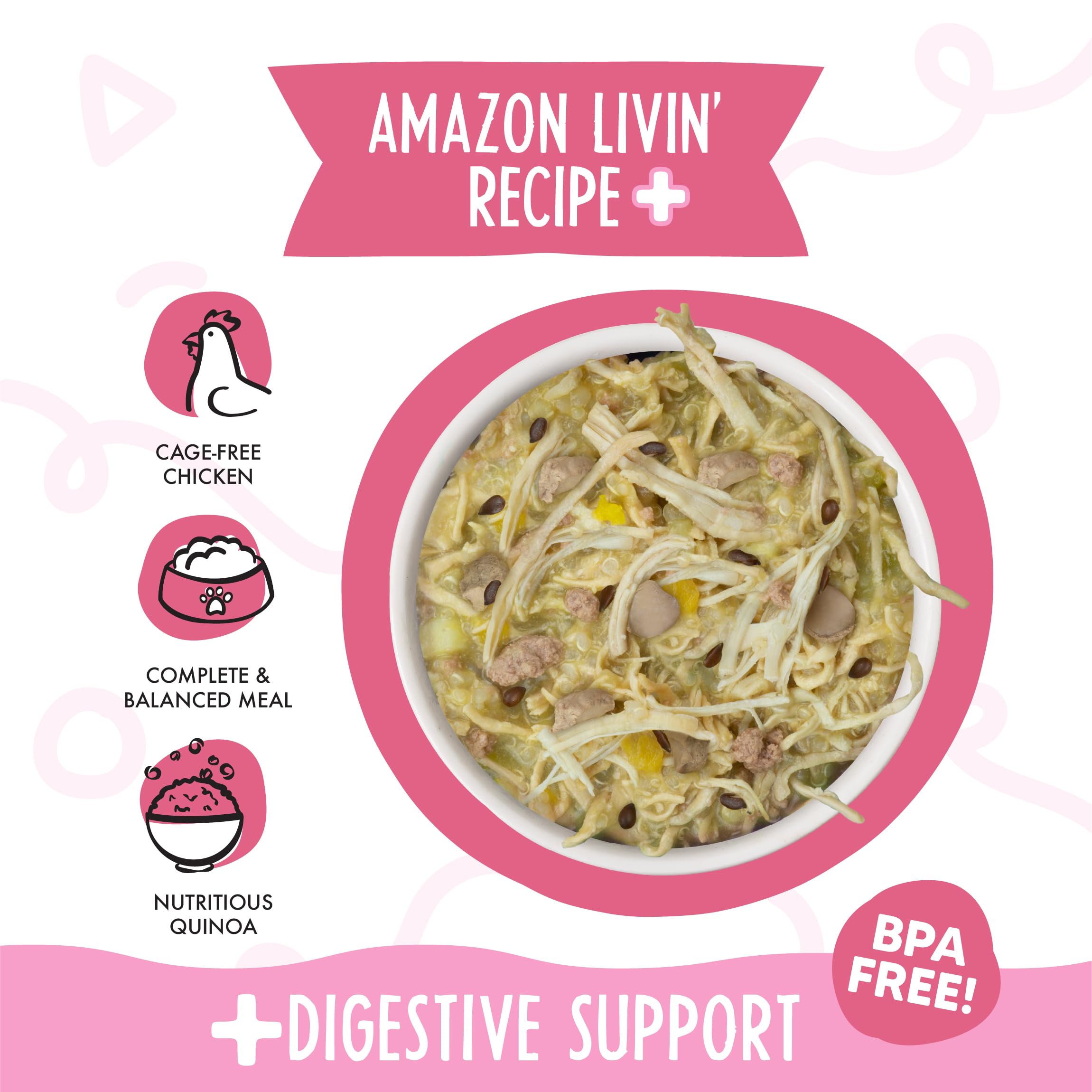 Weruva Meals n More Natural con pumpkin y quinoa, apoyo digestivo para perros.
