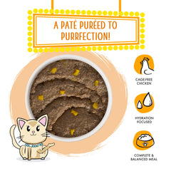 Paté crema de Weruva Meowionaire, textura suave para paladares sensibles.