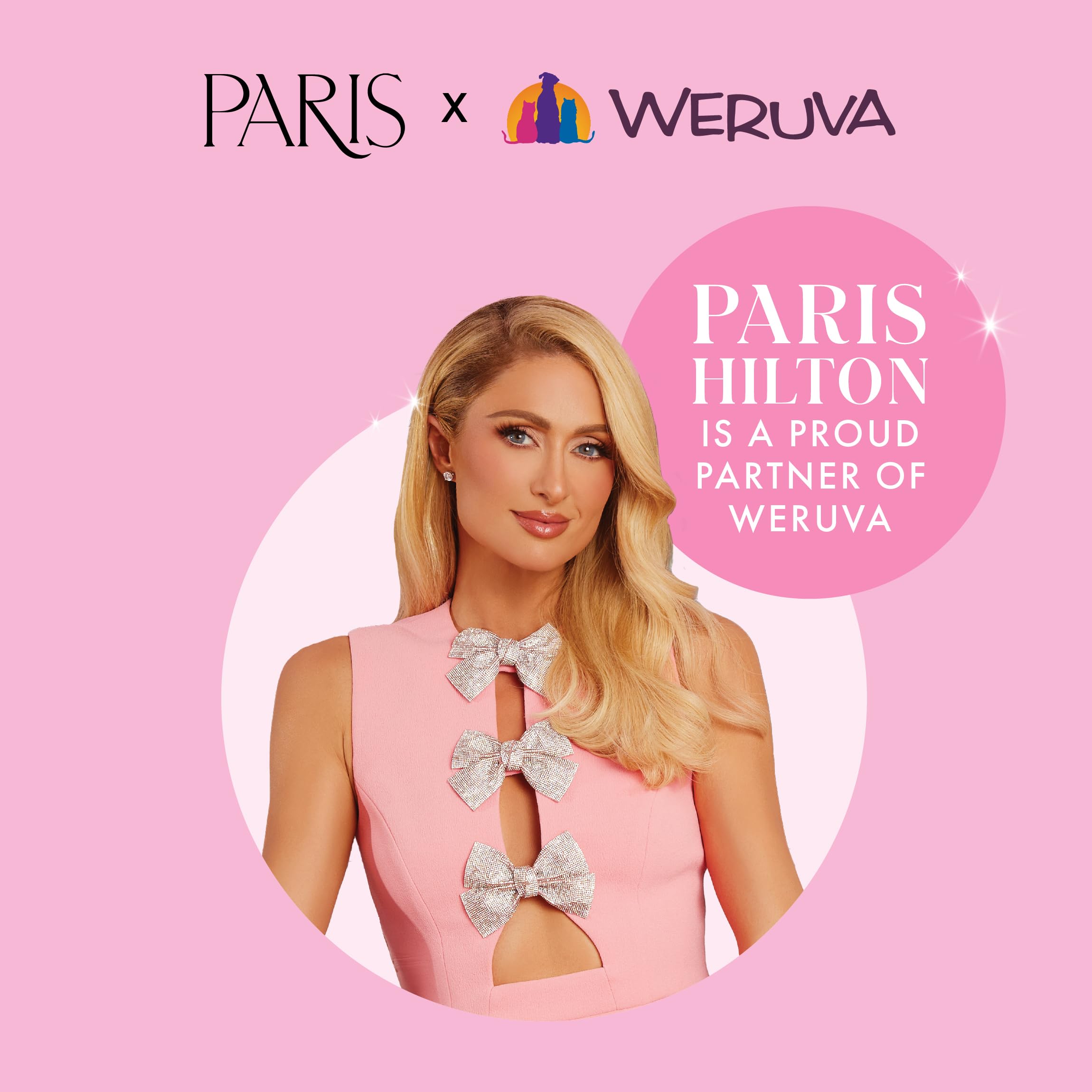 Logotipo de Weruva Paris Hilton Pamper Like Paris, reconocible y confiable en estanterías.