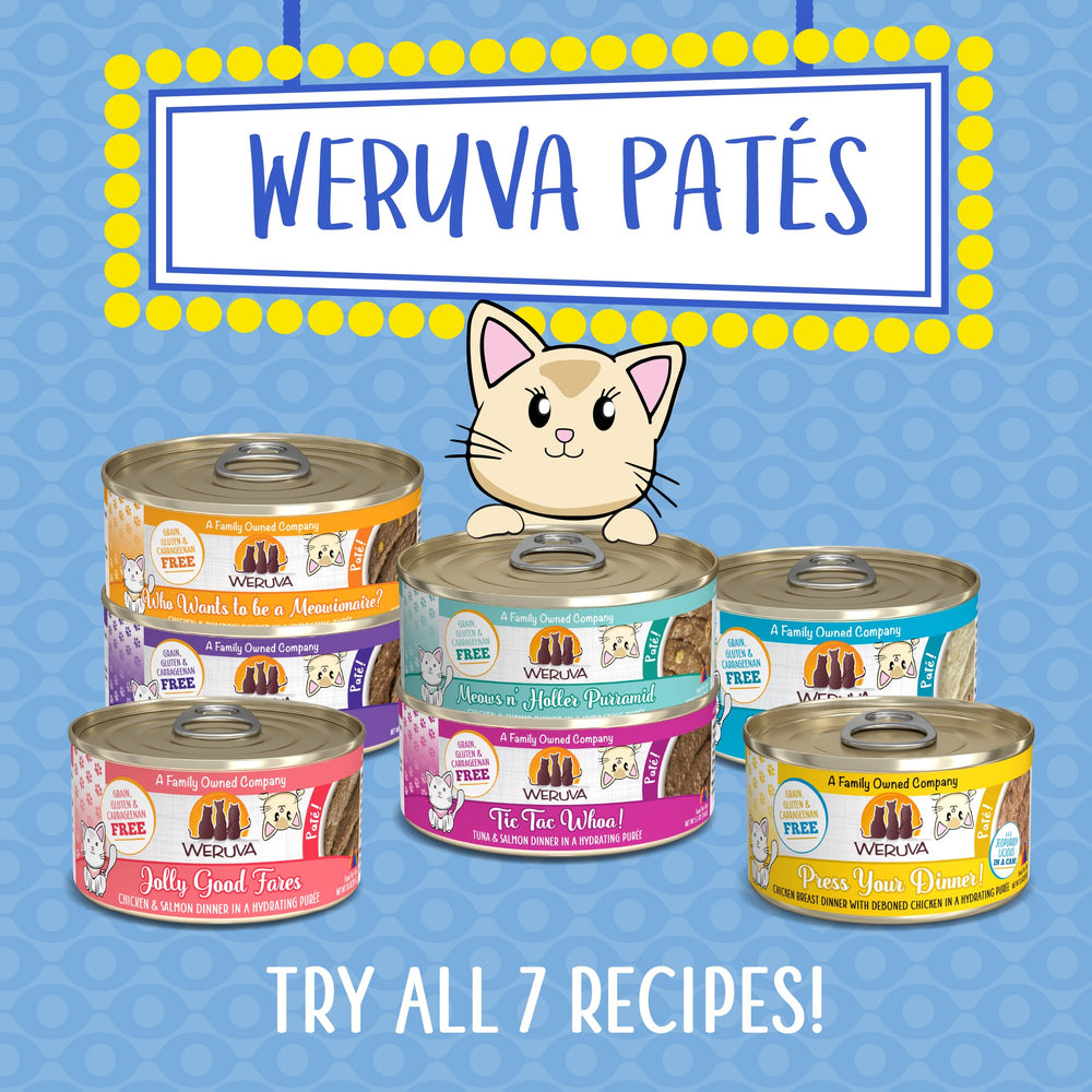 Paté Weruva, dieta completa para mantenimiento adulto de gato.
