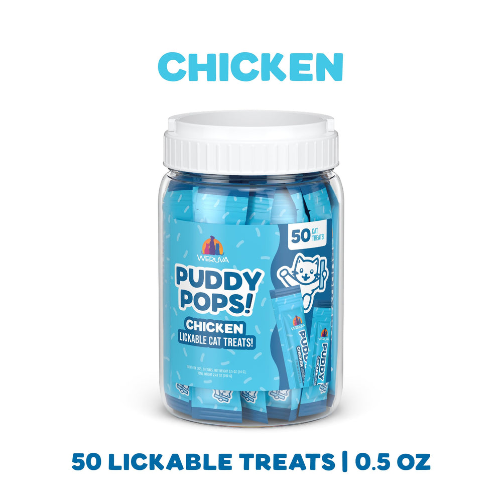 Textura suave para lamidos con Weruva Puddy Pops