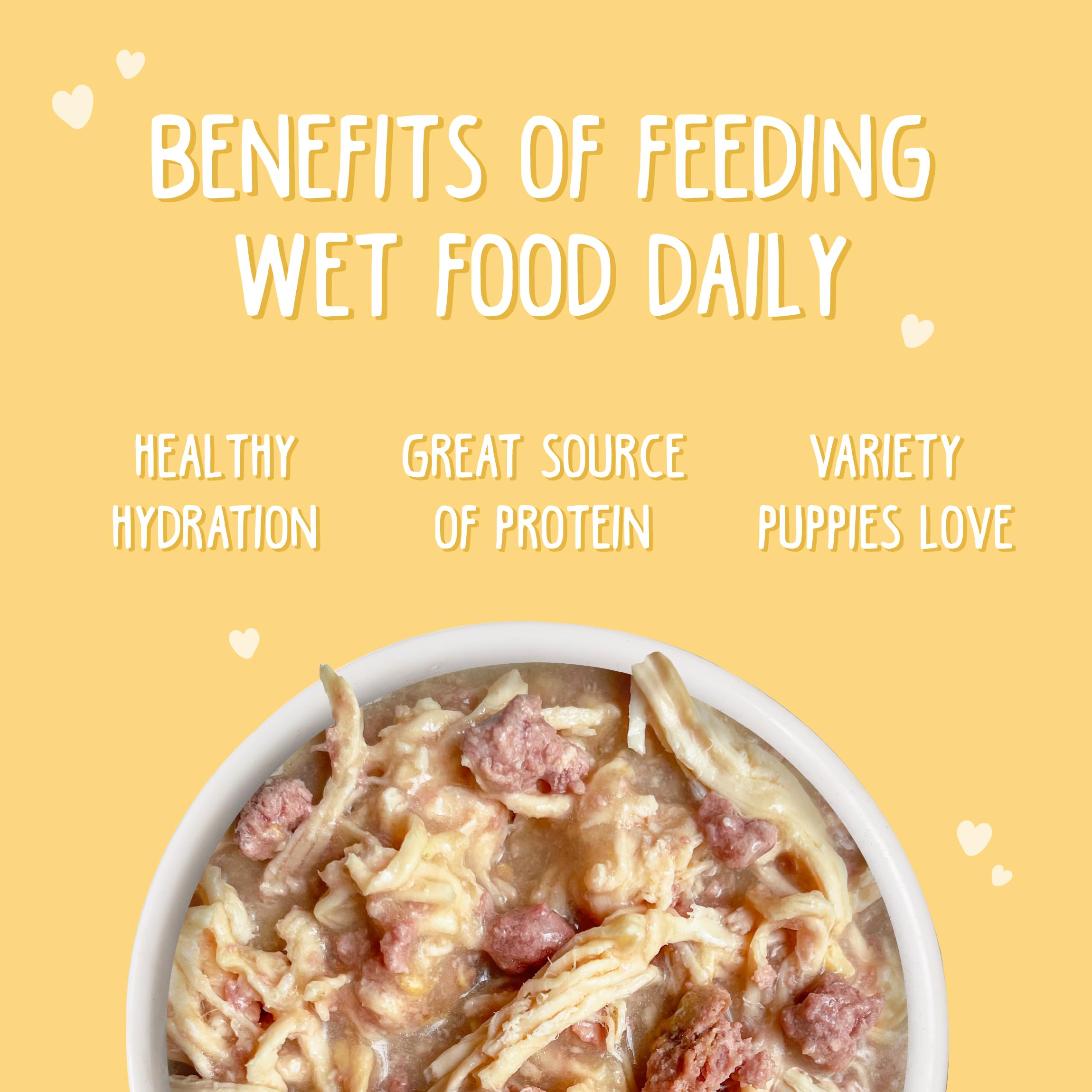 Weruva Puppy con omega-3 del aceite de pescado para desarrollo.