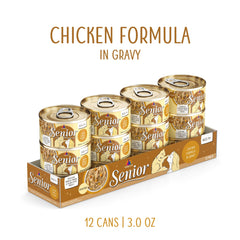 Weruva Senior Gato Pollo en Salsa, textura agradable para comer diario.