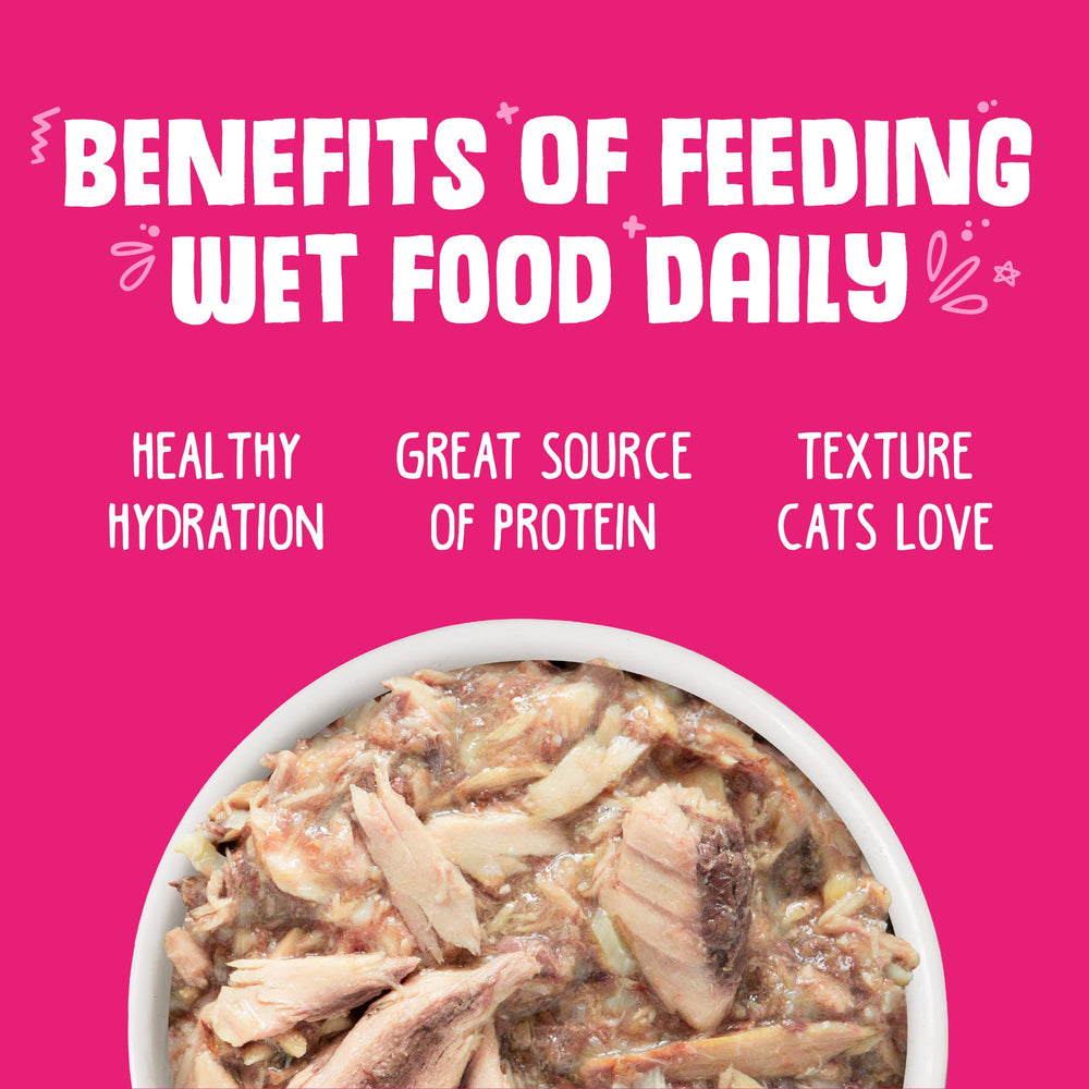 Ingredientes reales visibles en Weruva Wowzer Meowzer, sin aditivos artificiales
